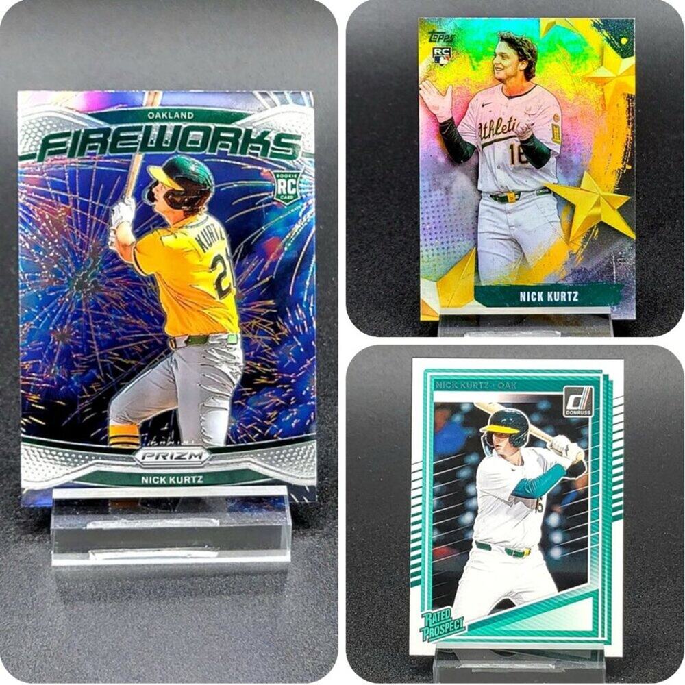 2025 Nick Kurtz RC Fireworks Stars of MLB Rated Rookie Athletics Rookie
